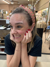 Load image into Gallery viewer, Pink Raffia Woven Headband