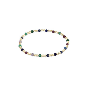 Gold Sincerity 3mm Bead Bracelet-Hot Mess FW25
