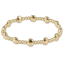 Load image into Gallery viewer, Honesty Gold Sincerity Pattern 6mm Bead Bracelet