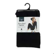 Load image into Gallery viewer, Black Fleece-Lined Leggings