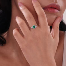 Load image into Gallery viewer, Square May Birthstone Ring