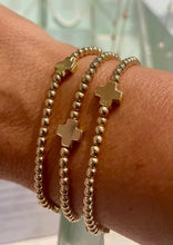 Load image into Gallery viewer, Signature Cross 3mm Gold Bracelet - Gold
