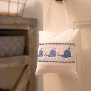 Baby Nursery Hanger Doorknob Smocked Music Pillows