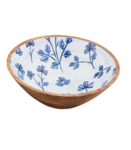 Load image into Gallery viewer, Blue Floral Enamel Bowls, 2 asst