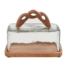Load image into Gallery viewer, Braided Handle Butter Dish