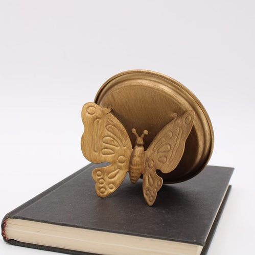 Round Butterfly Table Mirror