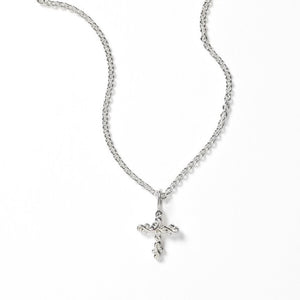 Scrolling Vine Cross Necklace