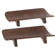 Load image into Gallery viewer, Curved Wood Stained Tray