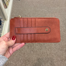 Load image into Gallery viewer, Saige Vegan Leather Slim Card Wallet- Rust