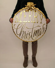 Load image into Gallery viewer, Merry Christmas Metal Ornament Wall Décor