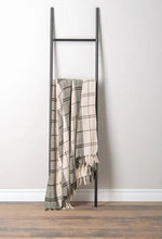 Load image into Gallery viewer, Woven Green Plaid Throw