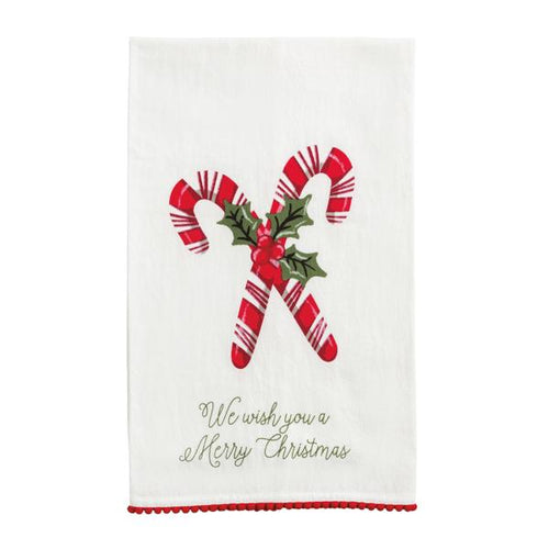 Christmas Candy Cane Printed Towel
