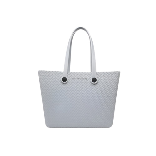 Carrie All Textured Tote- Grey