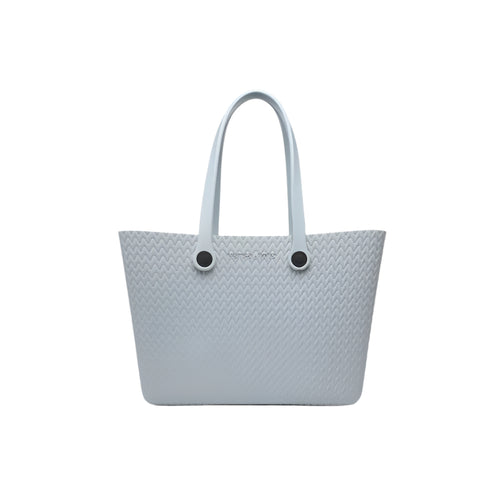 Carrie All Textured Tote- Powder Blue