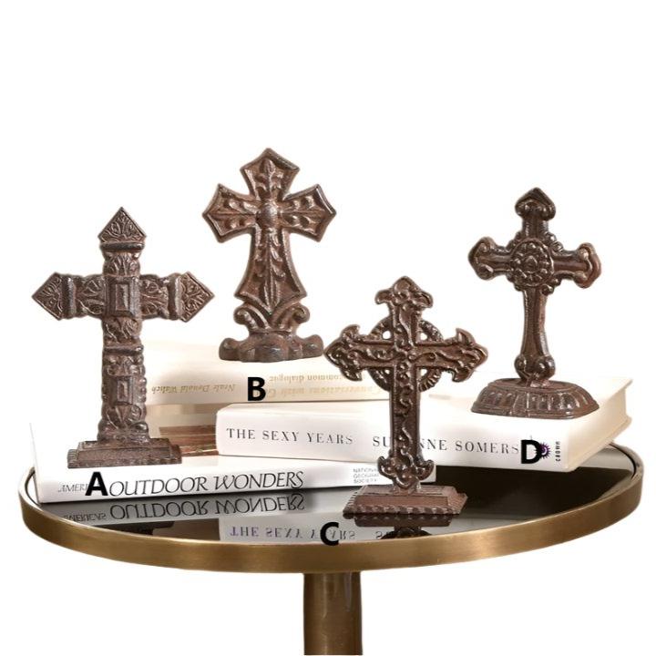 Cast Iron Table Cross, 4 Asst