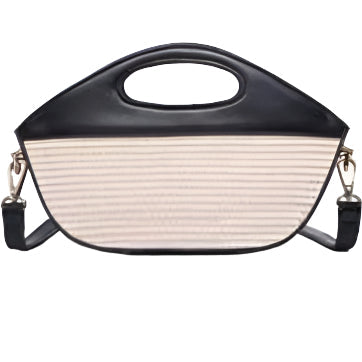 Cece Clutch Crossbody- Natural/Black