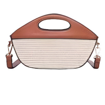 Cece Clutch Crossbody- Natural/Brown