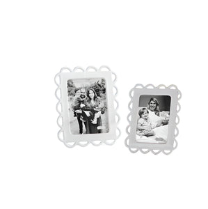 Ceramic Scallop Frame, 2 asst
