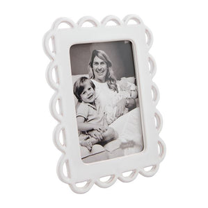 Ceramic Scallop Frame, 2 asst