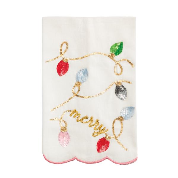 Christmas Lights Sequin Towel - Thumbnail 3