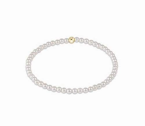Classic Pearl 3mm Bead Bracelet