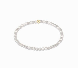 Classic Pearl 3mm Bead Bracelet
