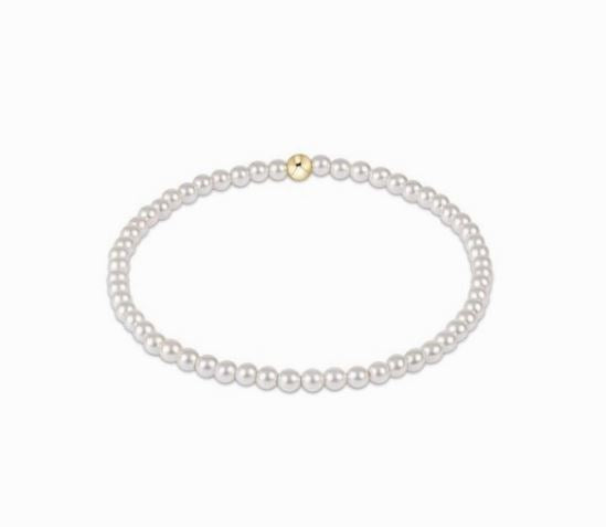 Classic Pearl 3mm Bead Bracelet