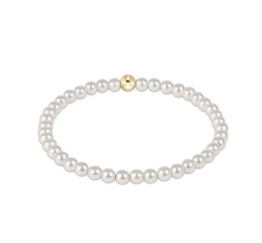 Classic Pearl 4mm Bead Bracelet