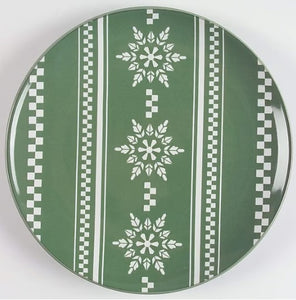 Colorwave Green Snowflake Accent Salad Plate, Set of 4