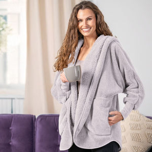 Comfort Zone Cardigan- Polar Gray