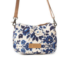 Load image into Gallery viewer, Cottage Rose Crossbody Bag In Blue