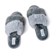 Load image into Gallery viewer, Cotton Candy Puff Slippers, asst colors