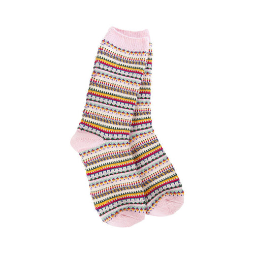 Weekend Ragg - Pink Stripe Crew