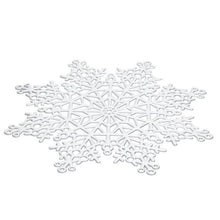 Load image into Gallery viewer, Cutout Snowflake Placemat, Silver, Set of 4