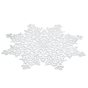 Cutout Snowflake Placemat, Silver, Set of 4