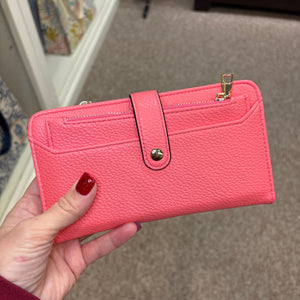 Macy Wallet- Coral Pink
