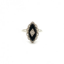 Load image into Gallery viewer, Black Onyx Sterling Silver Ring