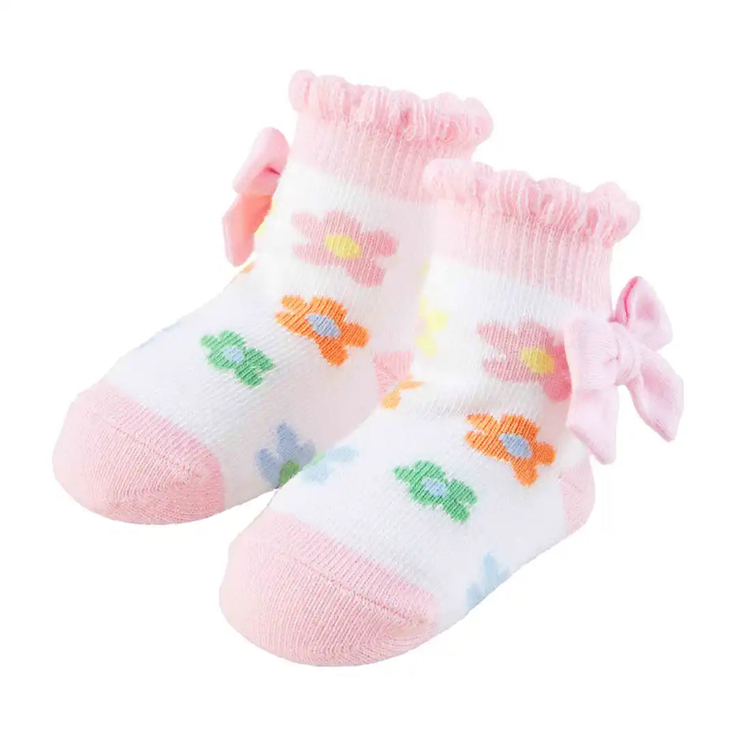 Daisy Bow Baby Socks