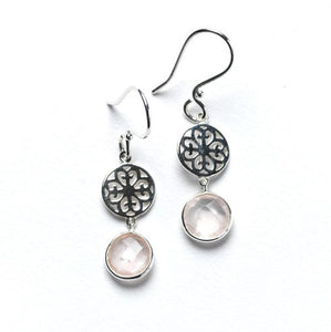 Rose Quartz Dangle Earrings