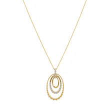 Load image into Gallery viewer, Diamond Oval Pendant Necklace