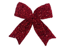 Load image into Gallery viewer, Red Sequin Bow Ornament