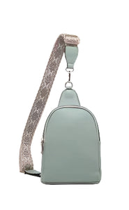 Ellen Vegan Guitar Strap Sling Bag- Jade