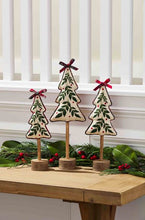 Load image into Gallery viewer, Reversible Embroidered Tree Decor