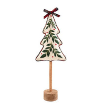 Load image into Gallery viewer, Reversible Embroidered Tree Decor