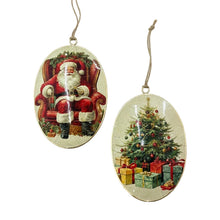 Load image into Gallery viewer, Vintage Disk Ornament- 2 asst