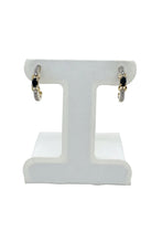 Load image into Gallery viewer, Sapphire Semi-Hoop Earrings