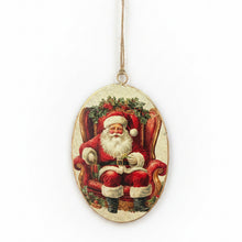 Load image into Gallery viewer, Vintage Disk Ornament- 2 asst