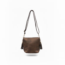 Load image into Gallery viewer, Dylan Vegan Crossbody- Cocoa Pearl