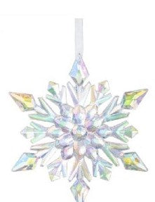 Glacier Snowflake Ornaments, 2 Asst