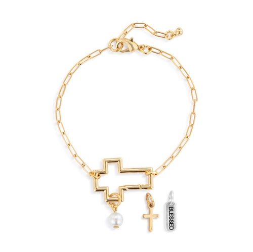 Faith Bracelet Jewelry Set - Gold